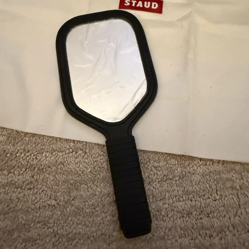 STAUD Black Suede Ace Pickle Ball Paddle Crossbody Bag - Picture 5 of 8